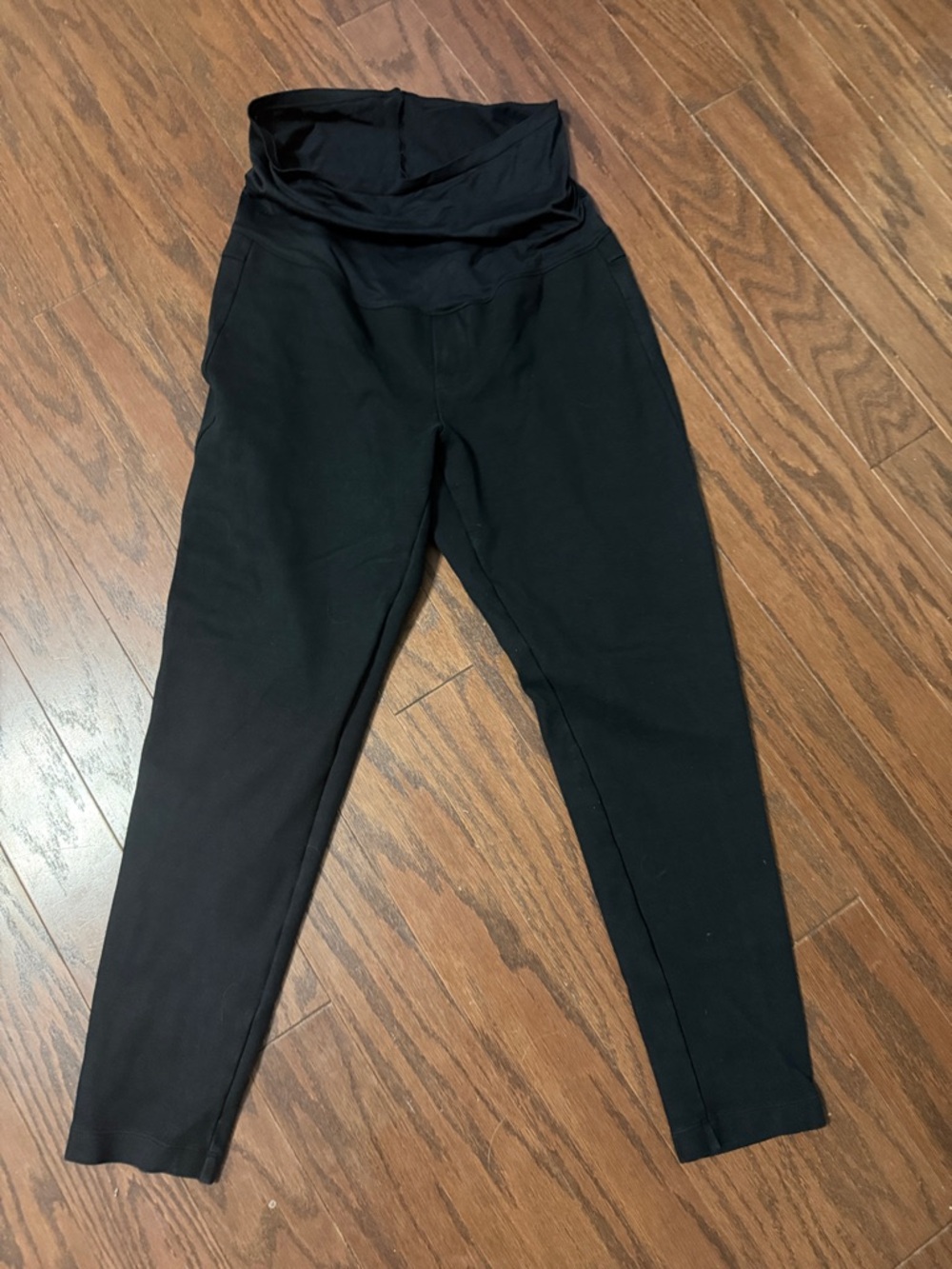 Gap Black Maternity/High-Waist Thick Leggings